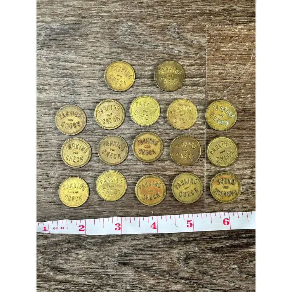 Vintage Temple University Parking Check Coin Lot 17 Tokens Philadelphia Owls